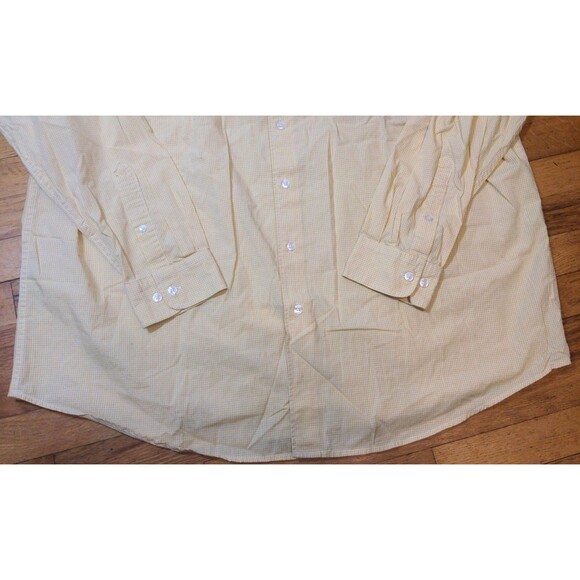 Biscayne Bay Men's Big & Tall Long Sleeve Checkered Yellow Fishing Shirt 2XLT - Picture 2 of 8